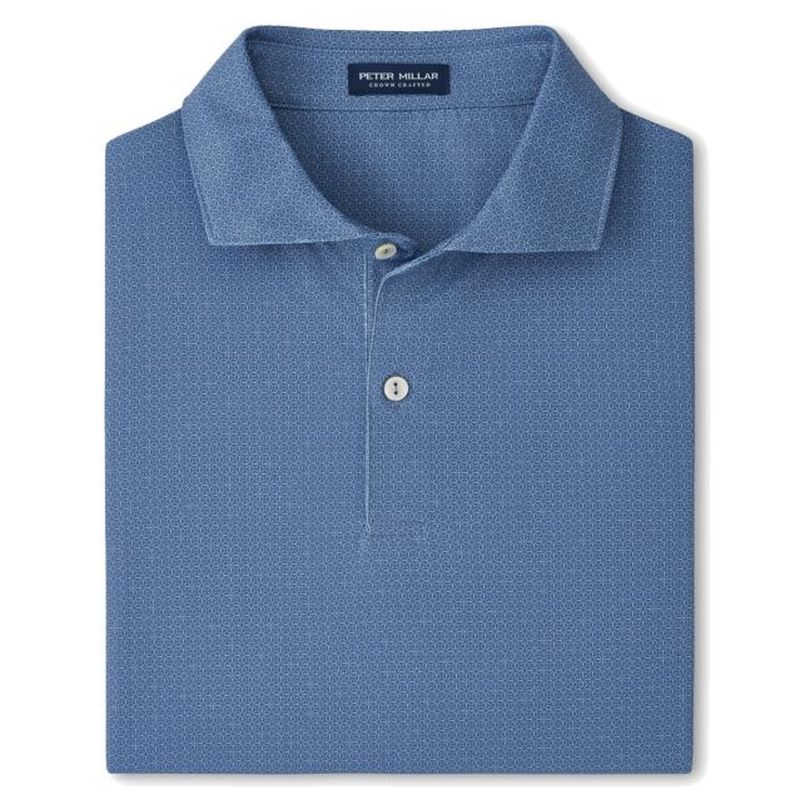 Peter Millar Alder Performance Jersey Polo ES Collar - Storm