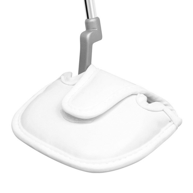 Mallet Putter Synthetic Leather Headcover White Standard-Putter HC