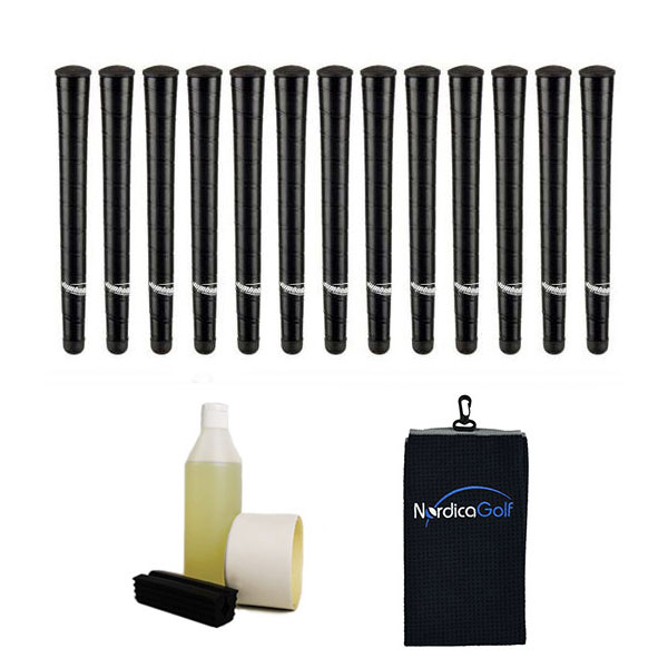 Jumbomax Junior Wrap Jumbo Black Grippipakkaus- 13 grippiä, rubber vice clamp, neste, teippi, pyyhe